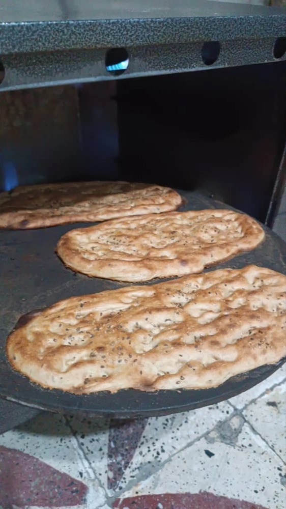 پخت نان تافتون در منزل با تنور گازی